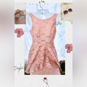 Sparklers pink sequins mini sleeveless size 3 dress